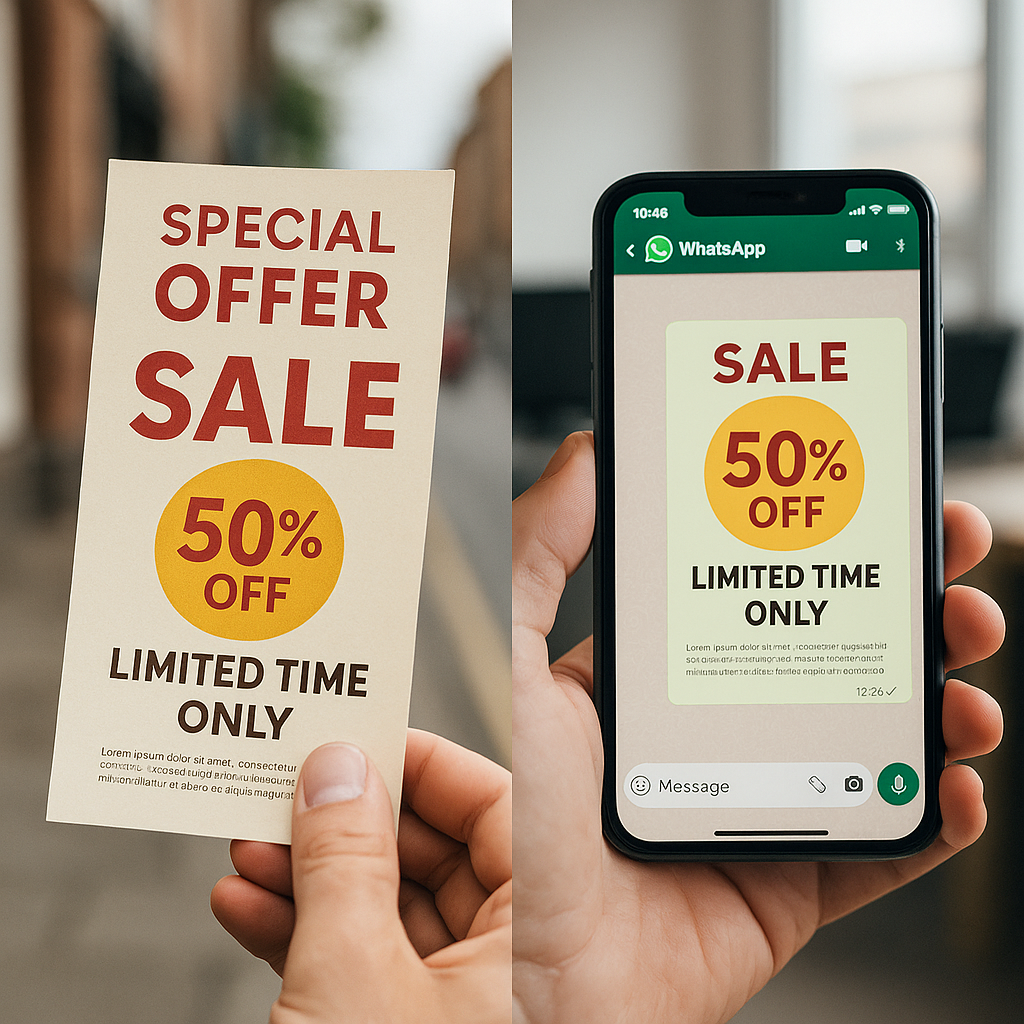 Die neue Flyerverteilung: In der Marketinglandschaft erlebt die traditionelle Verteilung von Papierflyern einen tiefgreifenden Wandel. Der Druck und die Auslieferung Tausender Flyer ist kostspielig und belastet die Umwelt erheblich. Dank WhatsApp Marketing ist es heute möglich, Flyer kostengünstig, umweltfreundlich und innovativ zu verteilen und Kunden und Interessenten direkt in ihren Chats zu erreichen.